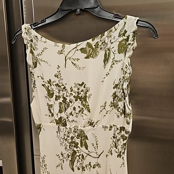 💕REFORMATION💕 Leni Dress ~ Sage Brush Floral Print Medium M NWT